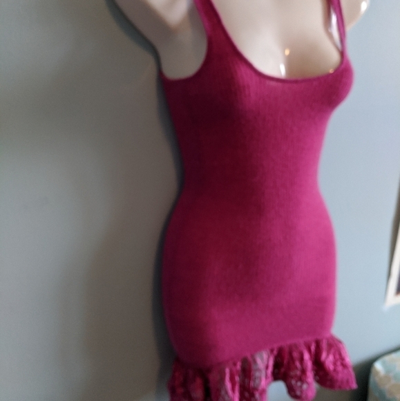FREE People pink knit dress xs - Picture 5 of 9